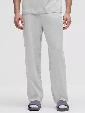 Lululemon Soft Jersey Classic-Fit Pant 29" Heathered Vapor/Silver Drop *Flaw
